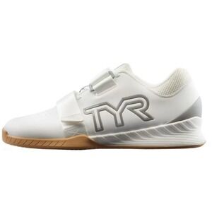 TYR L-1 Lifter Men's 12 Weight Training Powerlifting Gym Shoes White Silver NWB!